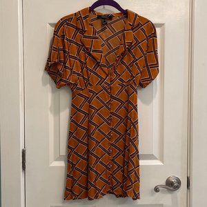 Stripped button down dress